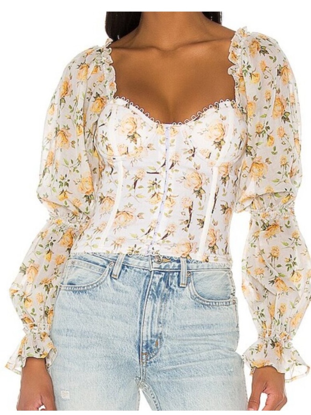 V. Chapman Jasmine Corset Top SZ 6 EUC